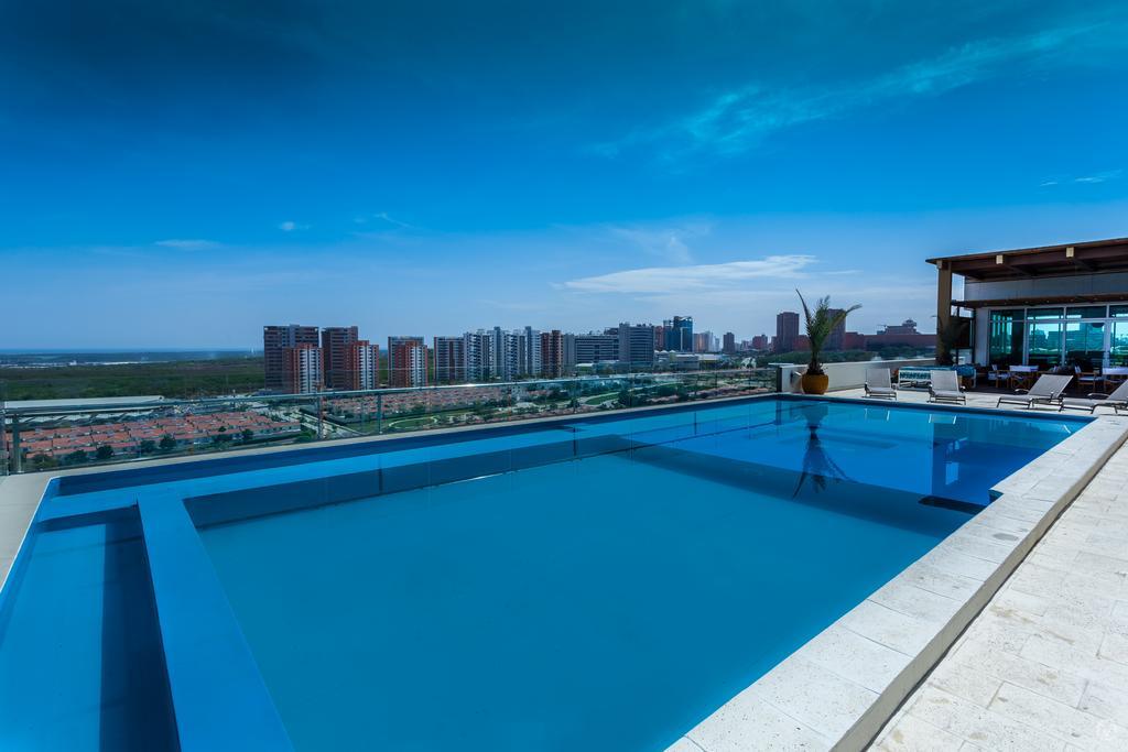 Ghl Collection Barranquilla Hotel Eksteriør bilde View of the city from the rooftop of the hotel